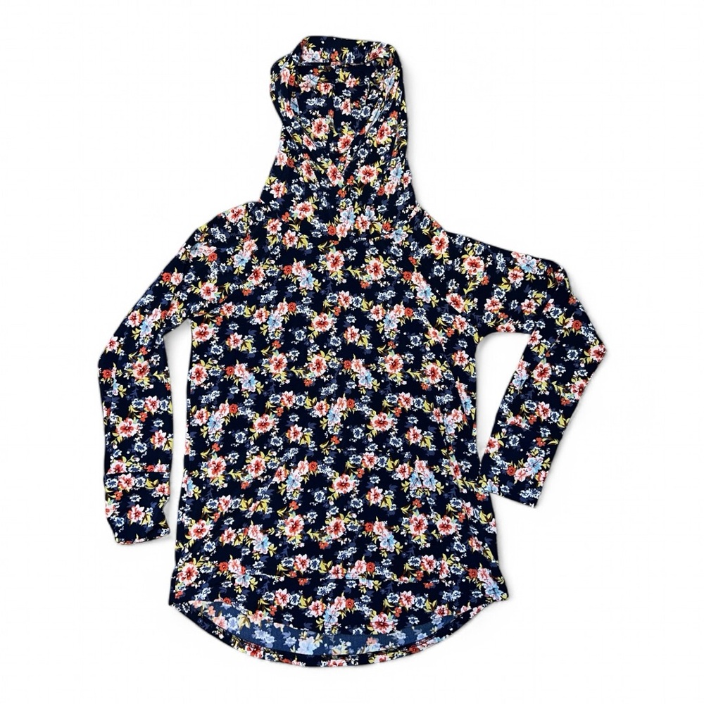 LuLaRoe Amber Floral Hoodie Size M